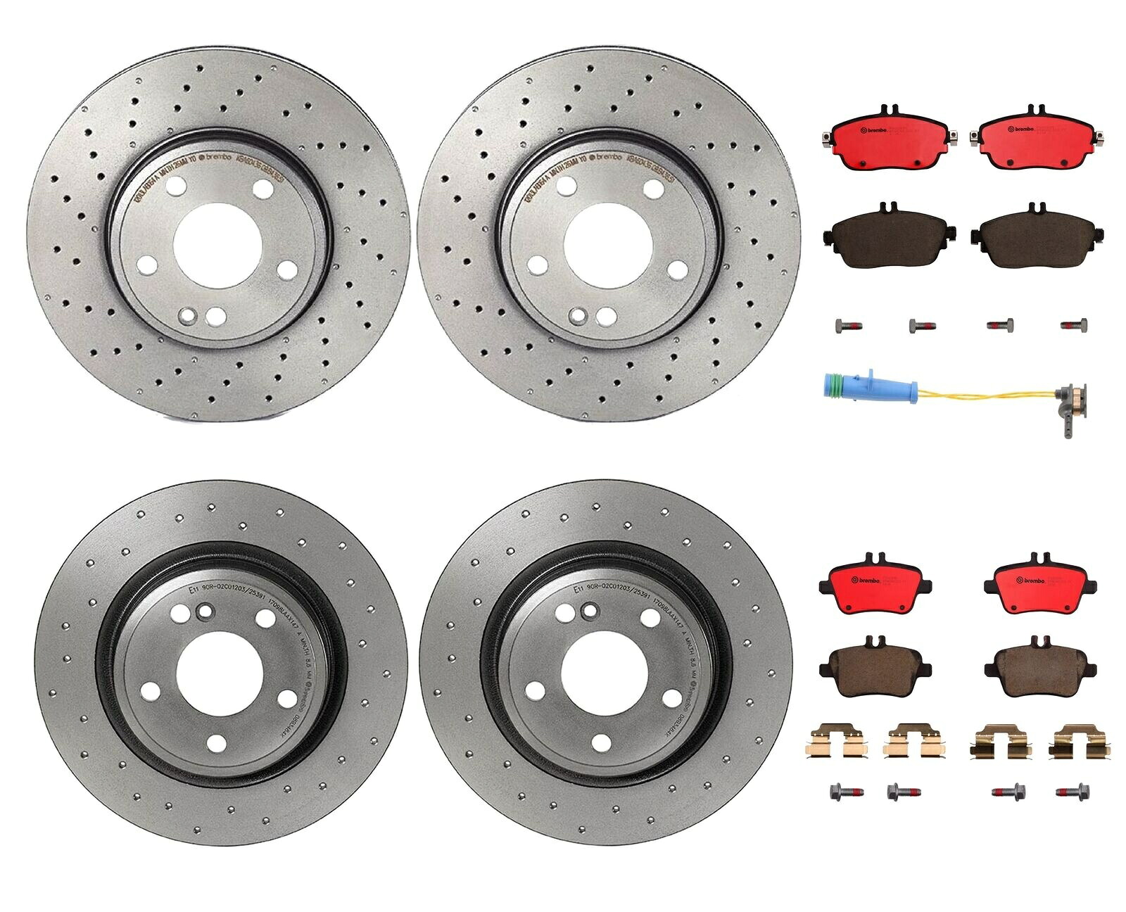 brake disc rotor ebcブレーキgd994 gdスポーツスポーツローター温度をためために冷却するのスロット Front Rear Brembo Brake Kit Disc Rotors Ceramic Pads For MB C117 CLA250 Retrofit【並行輸入品】｜Us Custom Parts Shop USDM