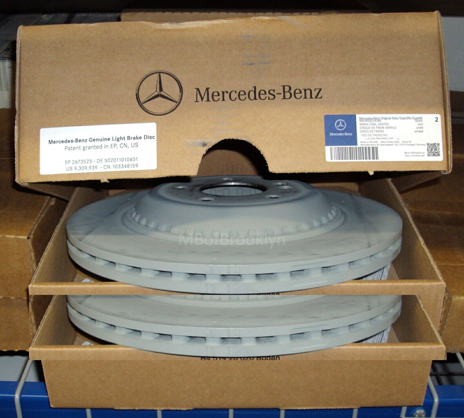 brake disc rotor GL320 GL350 GL450 GL550 ML550 Mercedes OEM Rear Brake Rotors Disks 2014 to 2016 S550 W/Out Sport Pkg-Set of 2【並行輸入品】｜Us Custom Parts Shop USDM