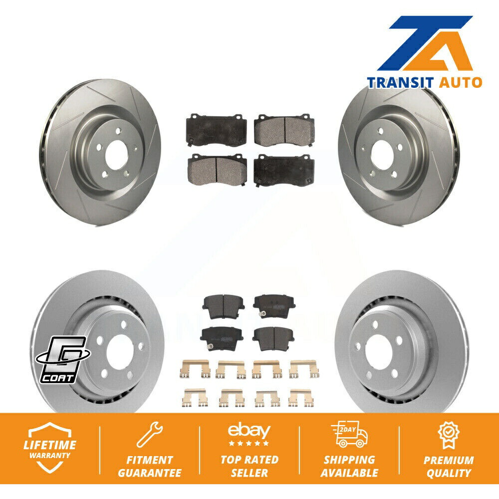 brake disc rotor G35 2005 06 07 2008 Front Rear Coated Brake Rotor Semi-Metallic Pad Kit For Dodge Charger Challenger【並行輸入品】