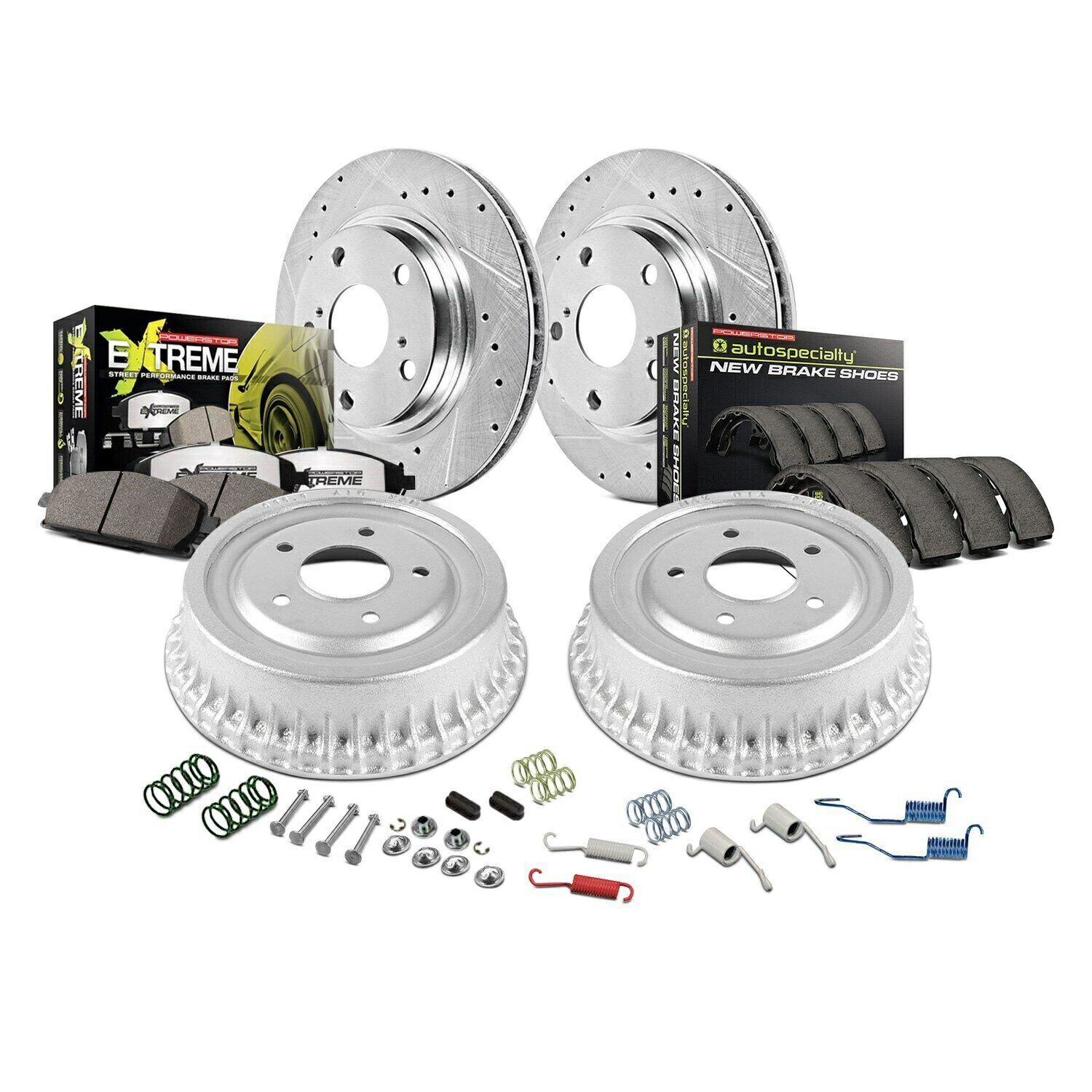 brake disc rotor Chevy S10 83-91ブレーキキットパワーストップストリートウォリアーZ26ドリル＆スロット For Chevy S10 83-91 Brake Kit Power Stop Street Warrior Z26 Drilled & Slotted【並行輸入品】 76,351円