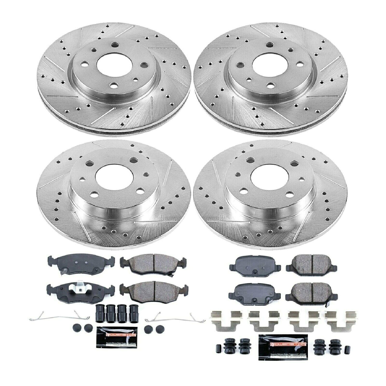 brake disc rotor PowerStop K6291パフォーマンスレーシングスーペリア1 12-18 FIAT 500のためのクリックブレーキキット Powerstop K6291 Performance Racing Superior 1-Click Brake Kit for 12-18 Fiat 500【並行輸入品】|Us Custom Parts Shop USDM