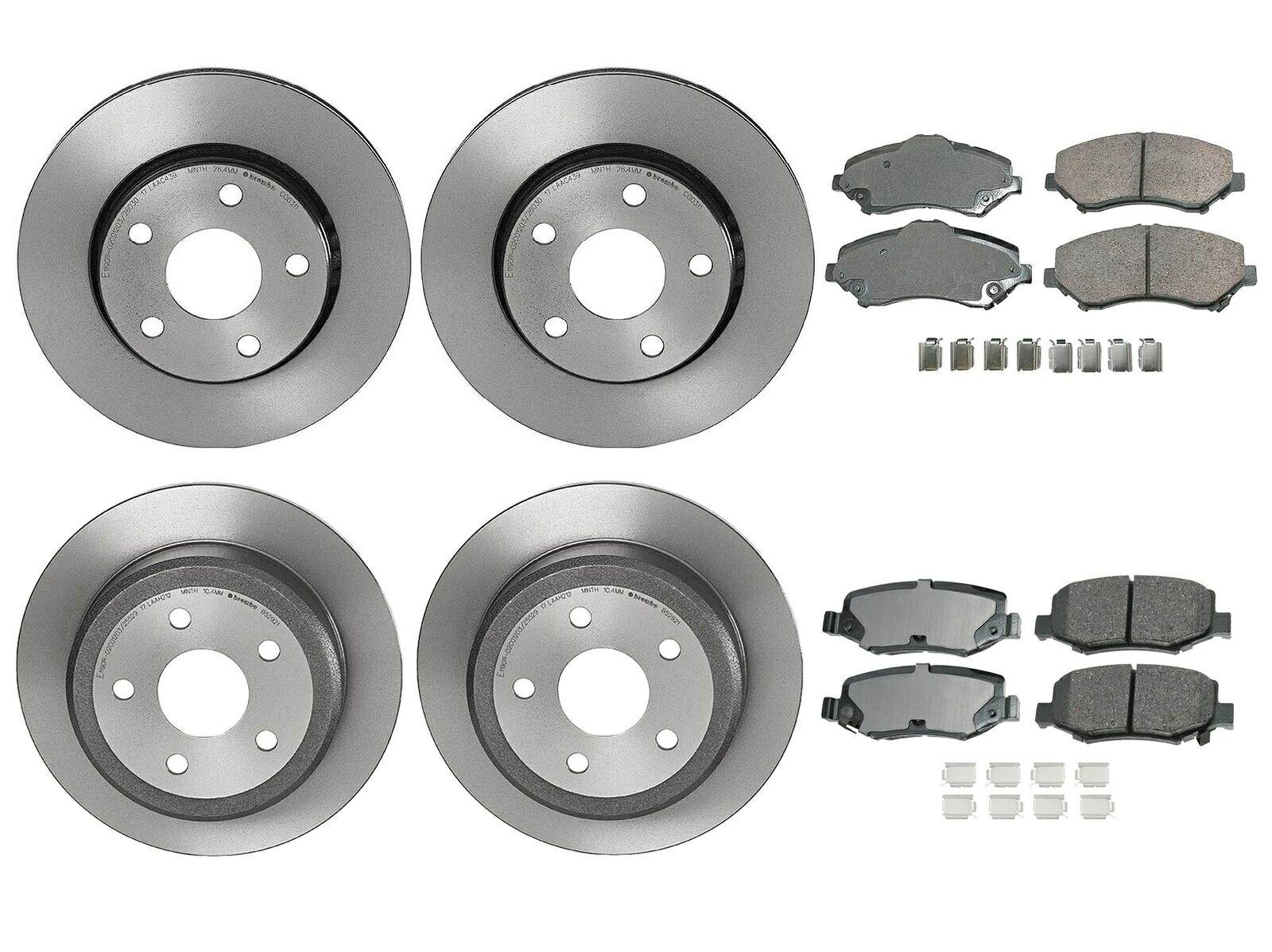 brake disc rotor アケボノフロントリアブレーキキットプロークセラミックパッドディスクロータージープラングラーJK Akebono Front Rear Brake Kit ProAct Ceramic Pad Disc Rotors For Jeep Wrangler JK【並行輸入品】｜Us Custom Parts Shop USDM