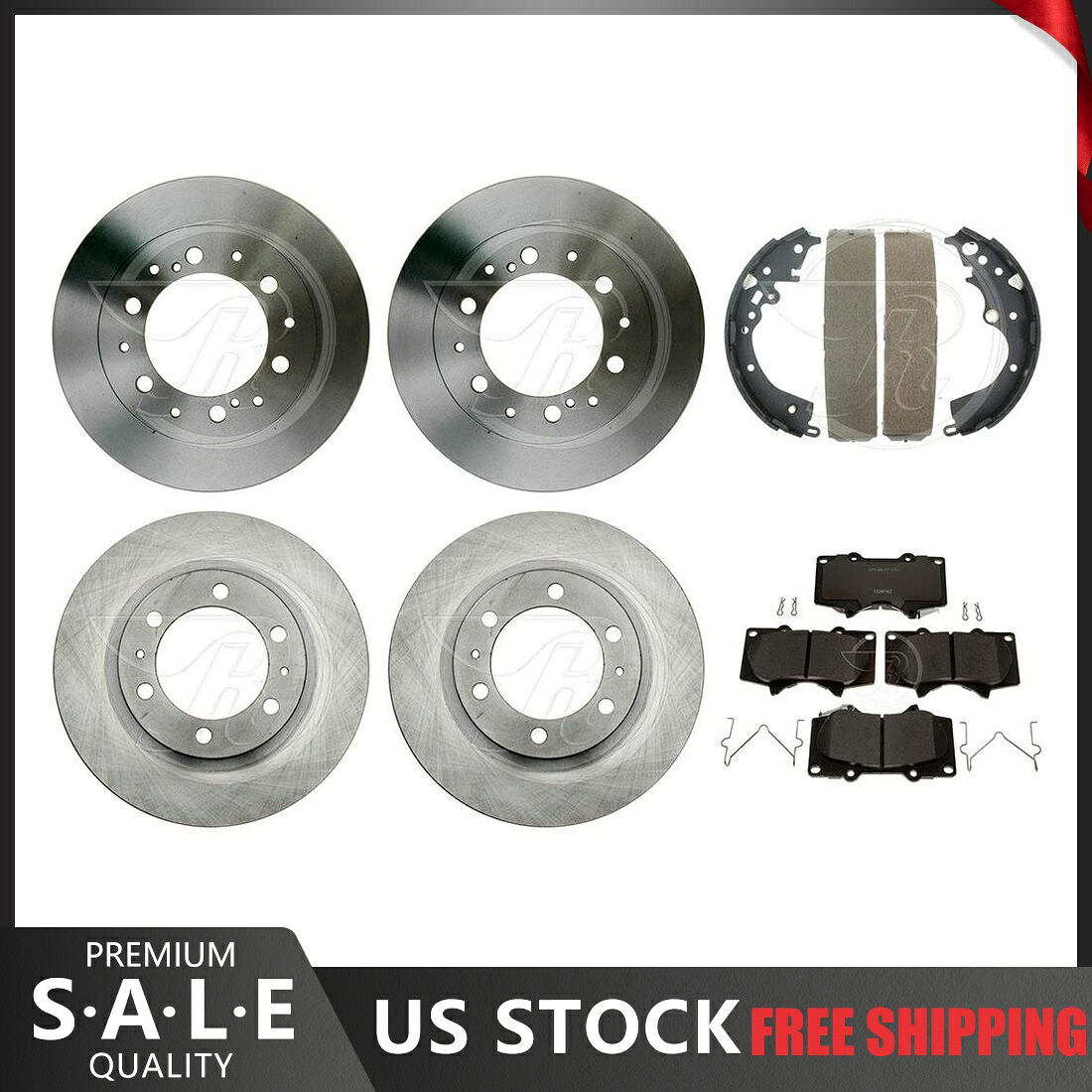 brake disc rotor 2017-2019トヨタタコマブレーキローターとセラミックパッド +ブレーキドラム&シューズ For 2017-2019 Toyota Tacoma Brake Rotors & Ceramic Pads + Brake Drums & Shoes【並行輸入品】|Us Custom Parts Shop USDM