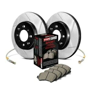 brake disc rotor トヨタ4runner 10-19ストップテックスポーツスロット1ピースリアブレーキキット For Toyota 4Runner 10-19 StopTech Sport Slotted 1-Piece Rear Brake Kit【並行輸入品】