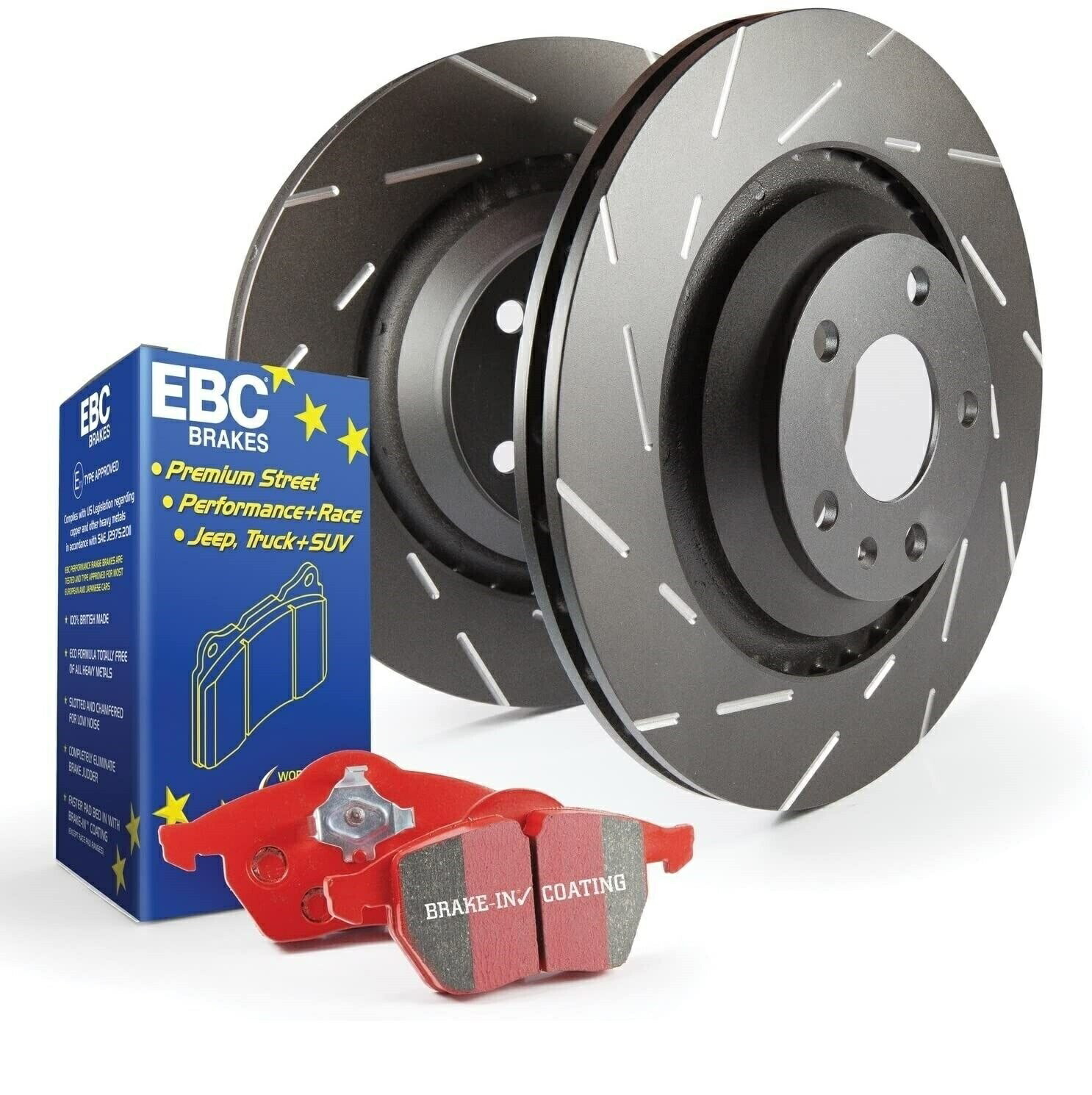 brake disc rotor 08-10ポンティアックG8 6.0L S4フロントキットレッドスタッフw/ usrローター-S4KF1304のEBC EBC For 08-10 Pontiac G8 6.0L S4 Front Kit Redstuff w/ USR Rotors - S4KF1304【並行輸入品】｜Us Custom Parts Shop USDM
