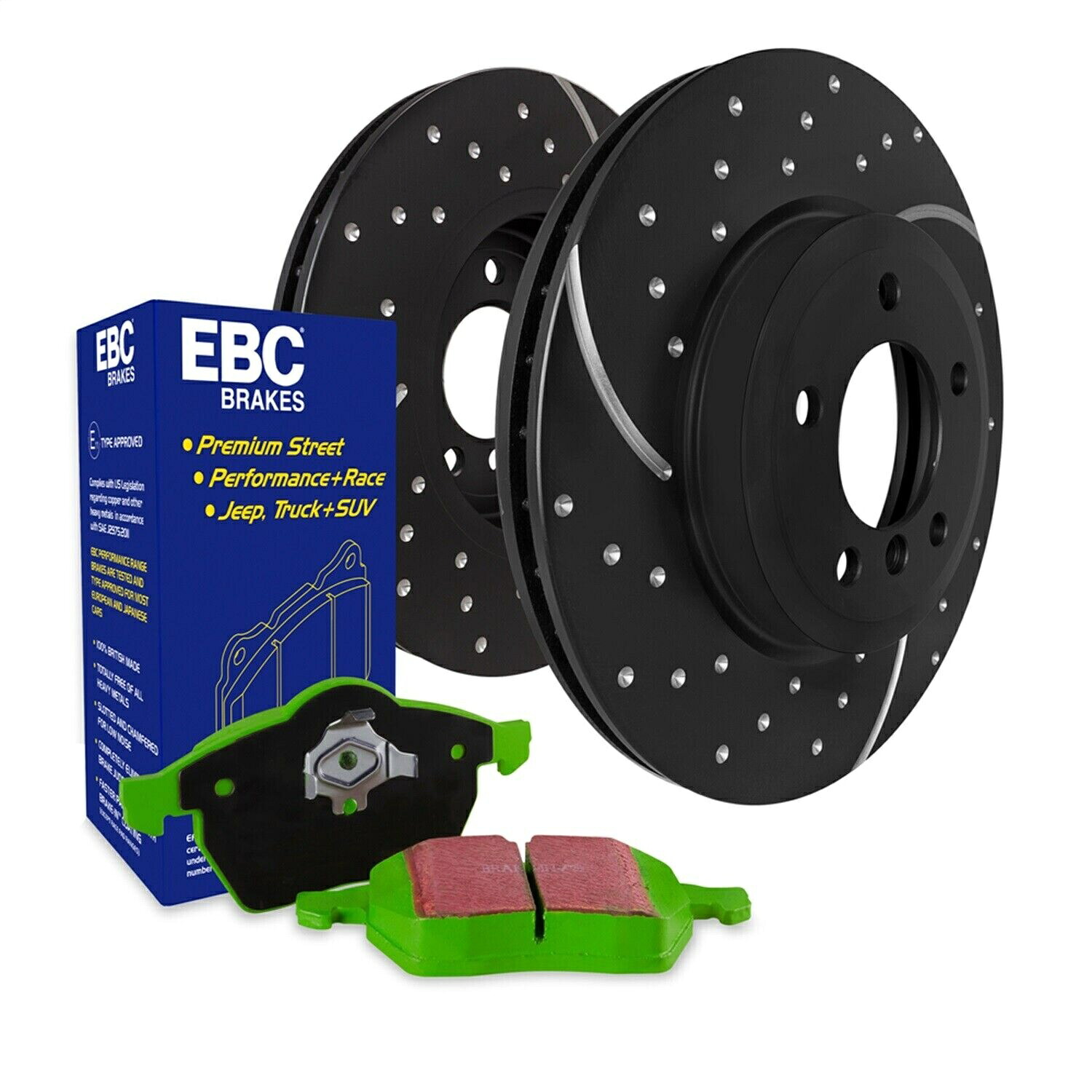 brake disc rotor EBCブレーキS3KR1152 S3 KITS GREENSTUFF 6000およびGD ROTORS TRUCK/SUV FITS F-150 EBC Brakes S3KR1152 S3 Kits Greenstuff 6000 and GD Rotors Truck/SUV Fits F-150【並行輸入品】｜Us Custom Parts Shop USDM
