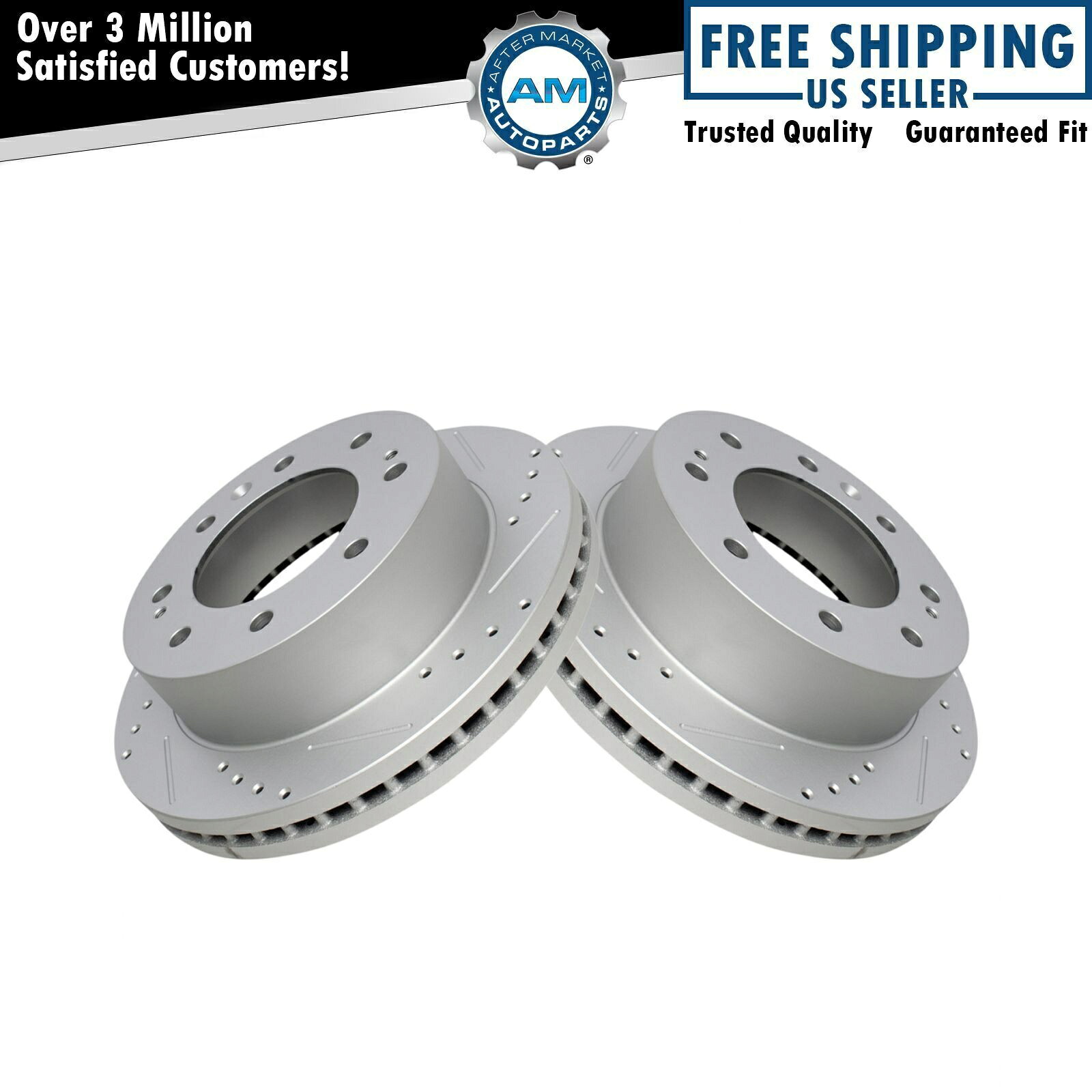 brake disc rotor dbaストリートストリートt-slotスロットローターリアスロットローターリアはは/wrx/レガシーに適合し Drilled Brake Rotor Set Fits 2011-2021 Chevrolet Silverado 2500 3500 GMC Sierra【並行輸入品】|Us Custom Parts Shop USDM