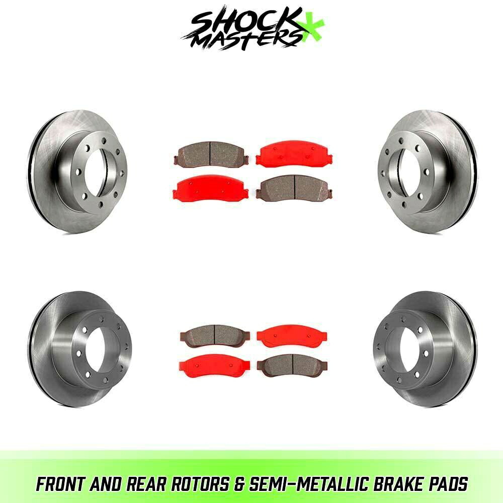 brake disc rotor ディスクブレーキロータースポーツクロスクロスドリルドと付き付き左12-20フォードF-150 Front & Rear Rotors & Semi-Metallic Brake Pads for 2010 Ford F-250 Super Duty【並行輸入品】