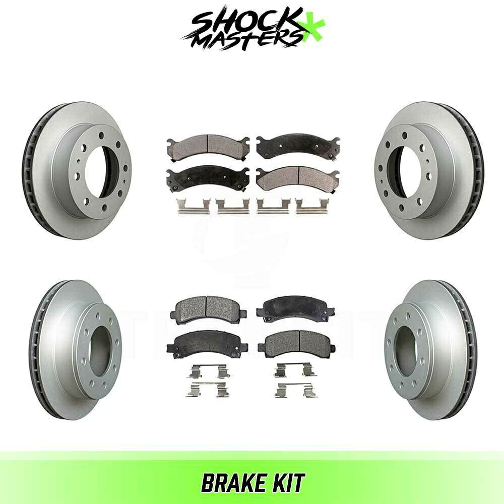 brake disc rotor 2000-2012 Front & Rear S-Metalic Brake Pads & Coated Rotor Kit for 2003-2006 Express 2500【並行輸入品】