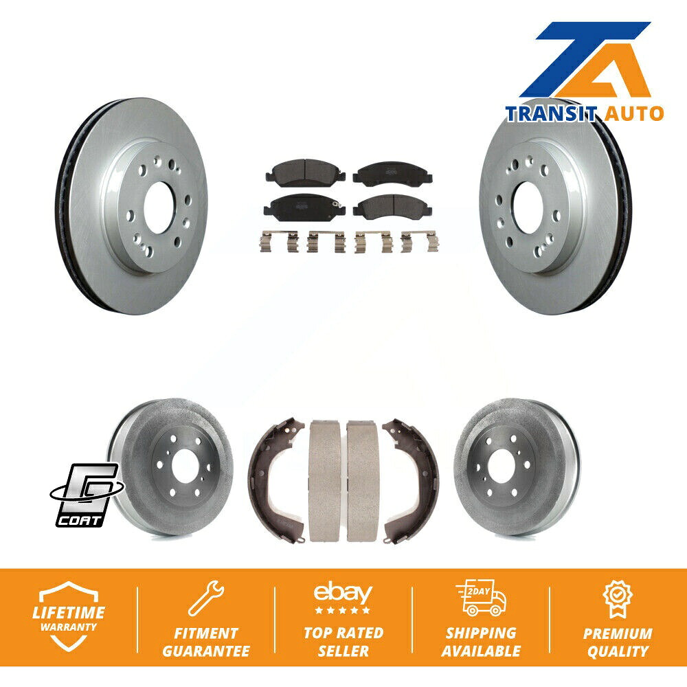 brake disc rotor インフィニティ用用フロントフロントブレーキローターとセラミックキットQ70lg37日産350z370z Front Rear Coated Brake Rotor Semi-Metallic Pad Drum Kit For Chevrolet Silverado【並行輸入品】