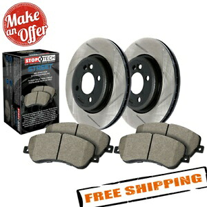 brake disc rotor Porsche 911 1999?2008用の2x Ate Front Front Disc Brake Rotor StopTech Street Slotted 1-Piece Rear Brake Kit for 08-17 Mitsubishi Lancer【並行輸入品】