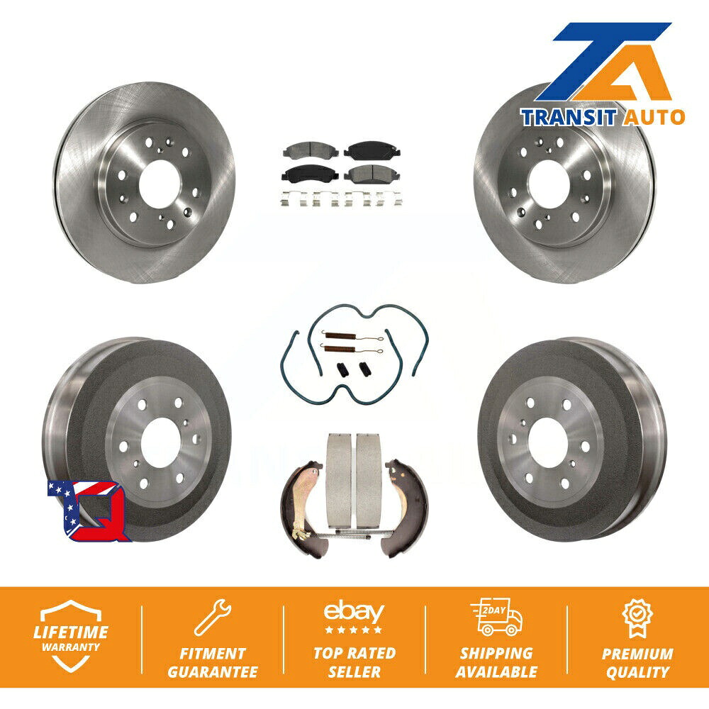 brake disc rotor 350mmフロント348mmリアリアブレーキローターキットf-150ドリルスロットスロット Front Rear Brake Rotors Semi-Metallic Pad Drum Kit (7Pc) For Chevrolet Silverado【並行輸入品】|Us Custom Parts Shop USDM