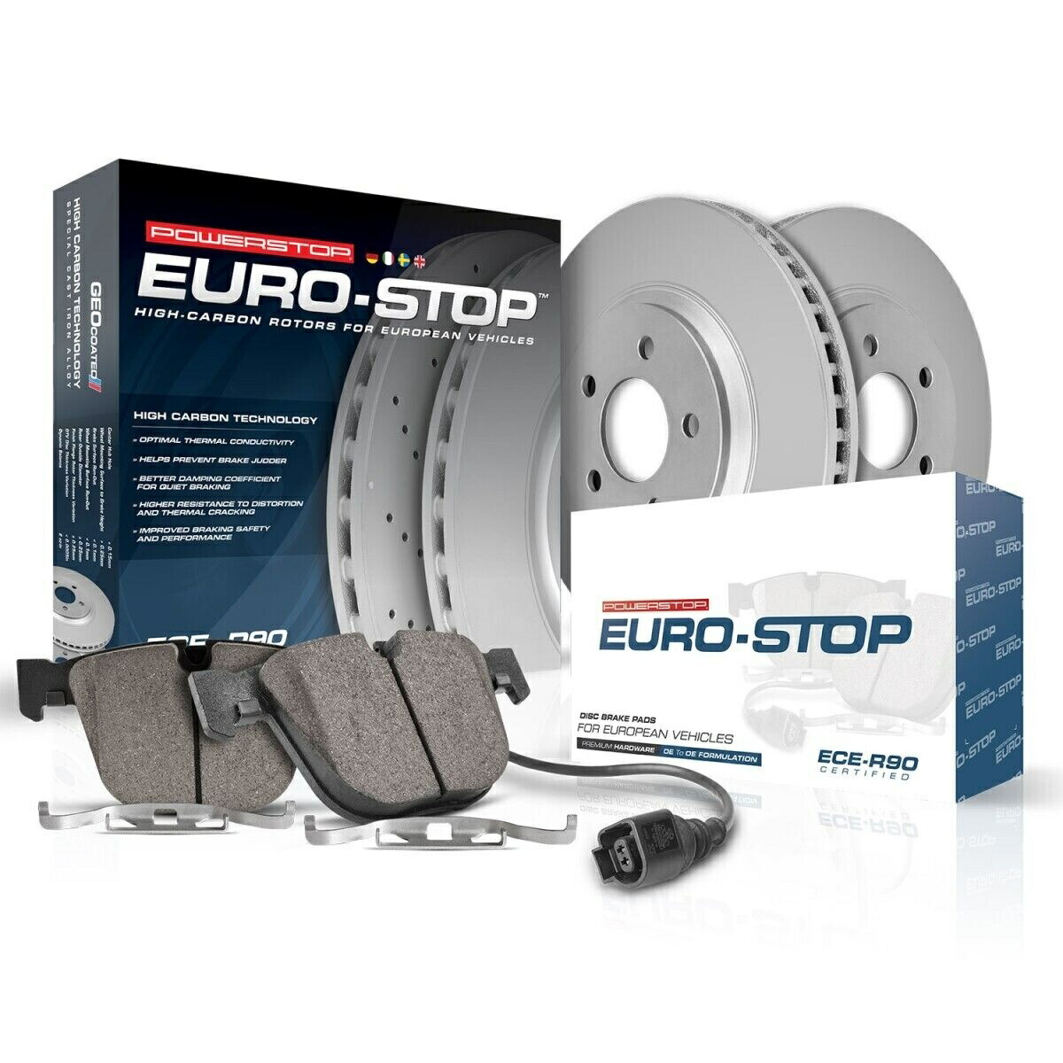 brake disc rotor CRK4720 PowerStop Brake Disc and Pad Kits 2-Wheel Set Front Coupe for CTS 08-14 ESK4558 Powerstop 2-Wheel Set Brake Disc and Pad Kits Front for VW Touareg Q7【並行輸入品】