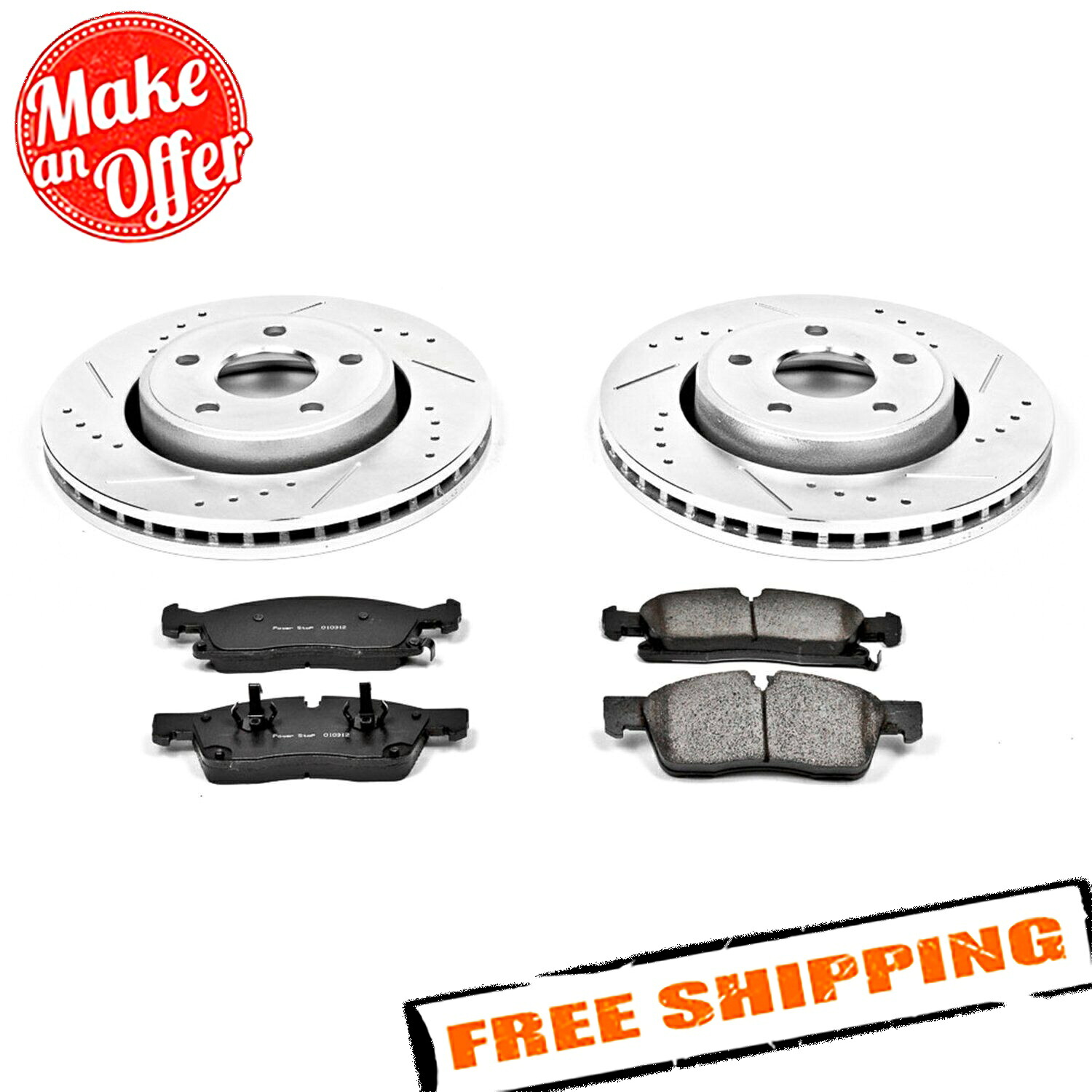 brake disc rotor Lexus C52-534-PのSPPシルバー334mmクロス Power Stop 1-Click Z23 Evolution Sport Brake Kit for 11-16 Jeep Grand Cherokee【並行輸入品】｜Us Custom Parts Shop USDM
