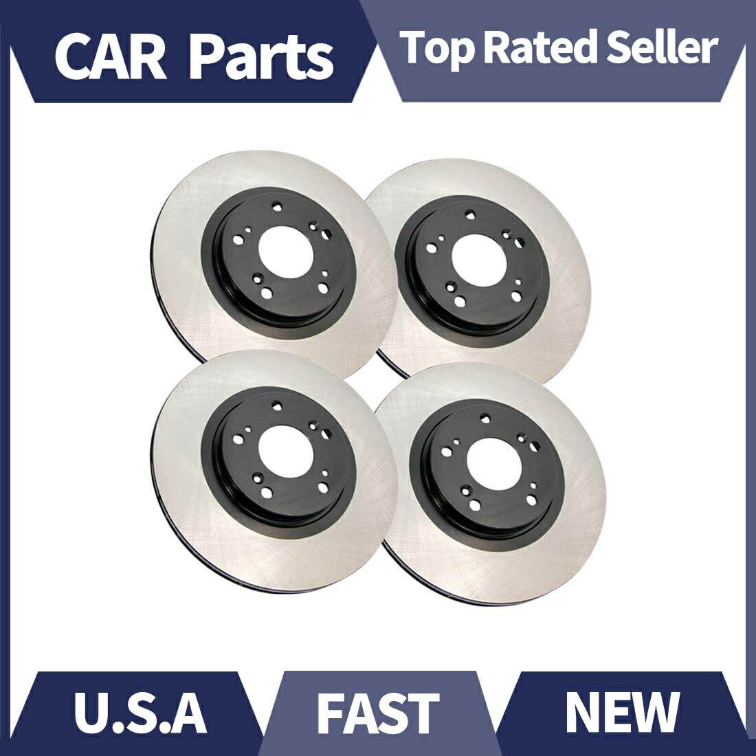 brake disc rotor H0543リアリアブラックブレーキローター2003 2004 2005 Kia Sorento Front,Rear 4X Disc Brake Rotor Centric fits 2007-2013 Acura MDX_HL【並行輸入品】