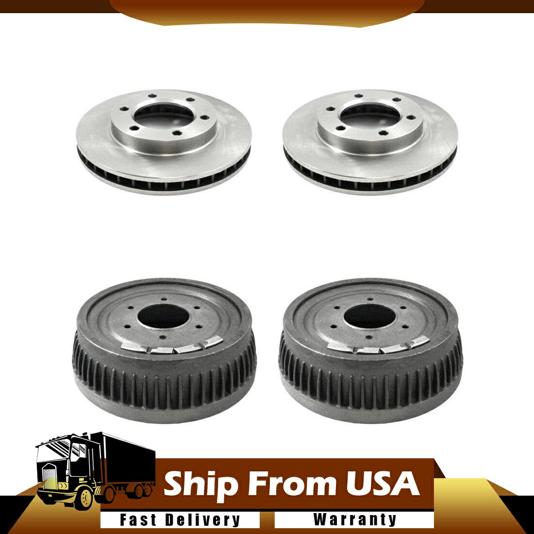 brake disc rotor 2000年年2001年年年4xフロントリアディスクブレンボブレンボ Front,Rear 4X DuraGo Brake Drum,Disc Brake Rotor fits 74 Chevrolet K10 Pickup_WT【並行輸入品】