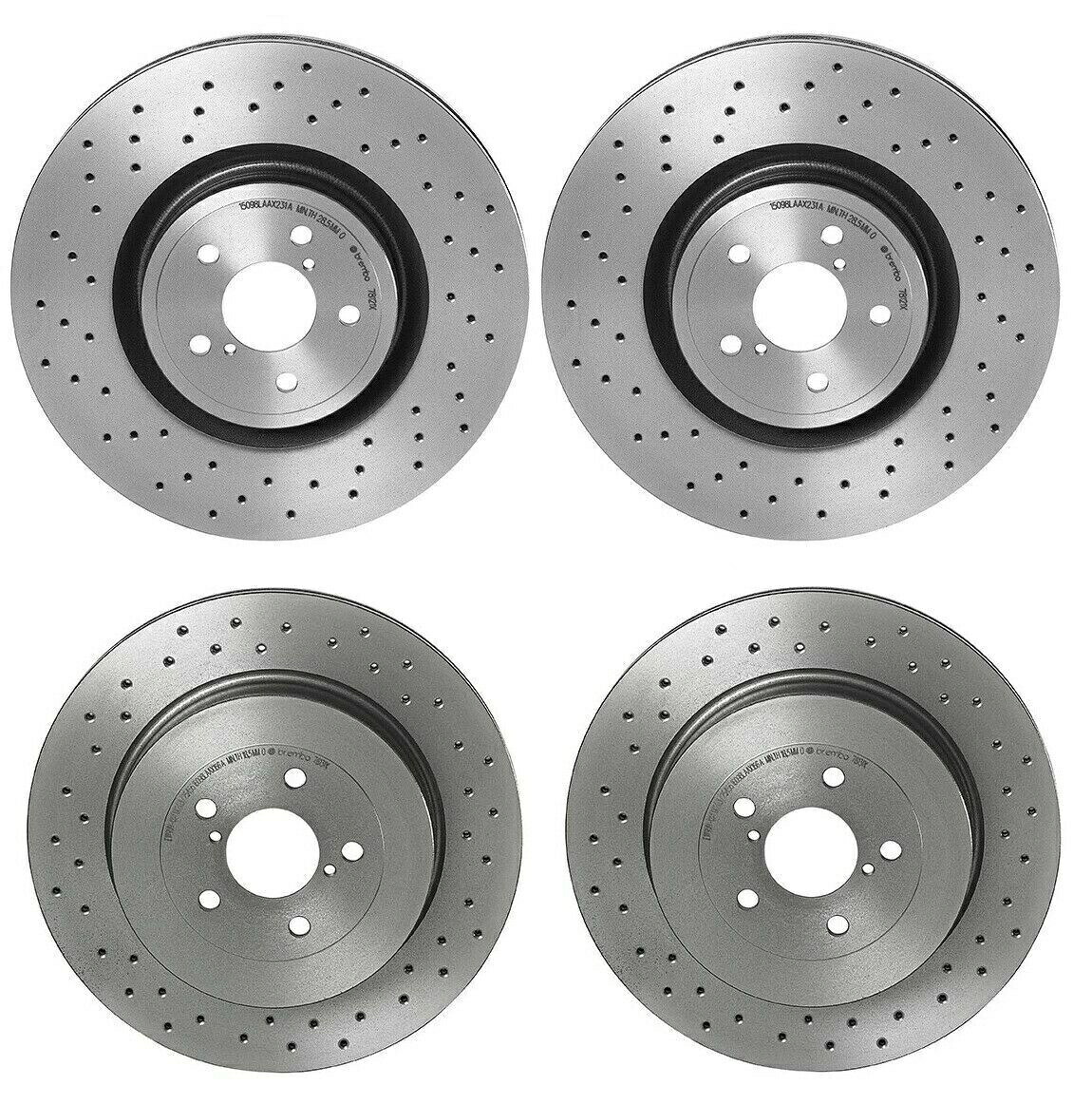 brake disc rotor STOPTECH 905.42021 SELECT AXLE PACK FITS 12-19 M35H M37 M56 MURANO Q70 Brembo Front & Rear Drilled PVT Brake Disc Rotors Kit for Impreza WRX STI Turbo【並行輸入品】