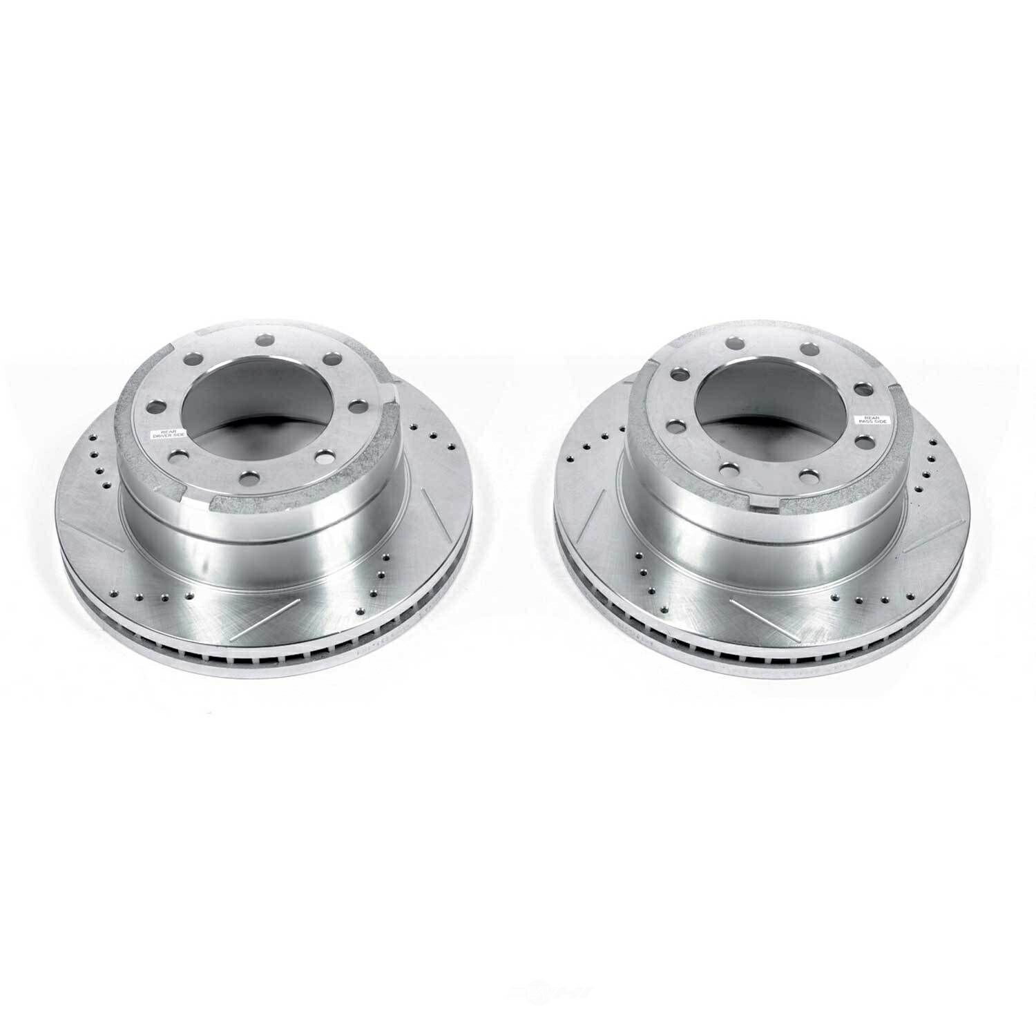brake disc rotor ディスクブレーキローターブレーキローターセットフロントebr421xpr Disc Brake Rotor Set-Rear Drilled, Slotted and Zinc Plated Brake Rotor Pair Rear【並行輸入品】