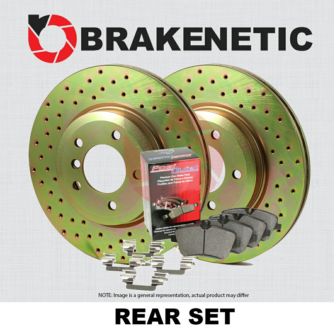 brake disc rotor ebcブレーキS2KF1499S2キットGreenStuff2000およびUSRローター REAR BRAKENETIC SPORT DRILLED Brake Rotors + POSI QUIET Pads X5M X6M BSK94671【並行輸入品】|Us Custom Parts Shop USDM
