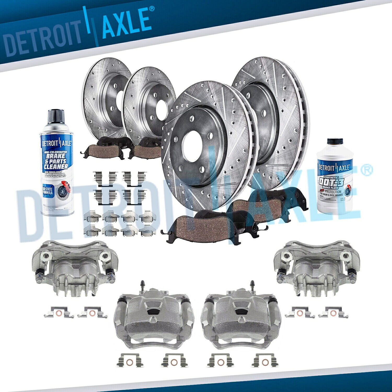 brake disc rotor 2003年から2011年のホンダ要素のフロント＆リアドリルローター +キャリパー +ブレーキパッド Front & Rear Drilled Rotor + Calipers & Brake Pads for 2003-2011 Honda Element【並行輸入品】｜Us Custom Parts Shop USDM