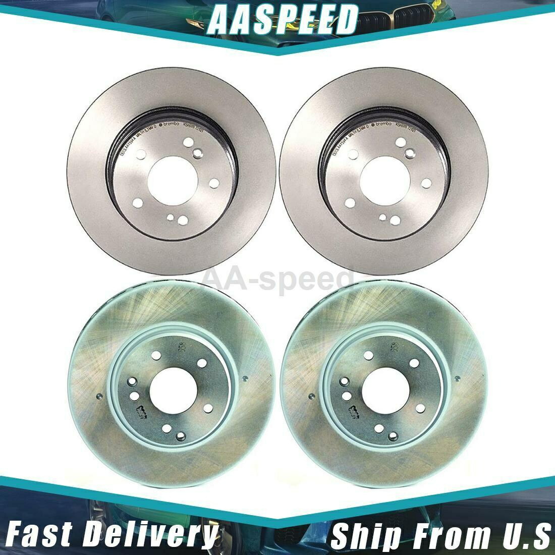 brake disc rotor sppグレー345mm2016-20 For 2003-2005 C240 4X Disc Brake Rotor Front Rear Brembo【並行輸入品】