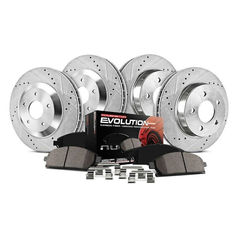 brake disc rotor ebcブレーキpns11kf1428s11キットgreenstuff 2000 For Chevy Blazer 98-05 Brake Kit Power Stop 1-Click Z23 Evolution Sport Drilled【並行輸入品】