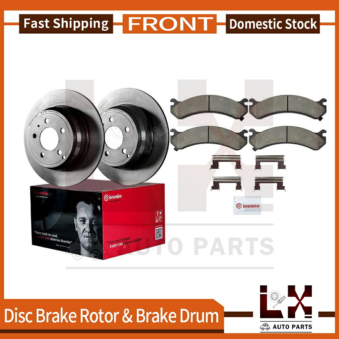 brake disc rotor 中心部品品ブレーキディスクブレーキと906.40042 bpf Front Brembo Brake Rotors & Ceramic Brake Pads Kit For 1999-2004 GMC Sierra 2500【並行輸入品】｜Us Custom Parts Shop USDM
