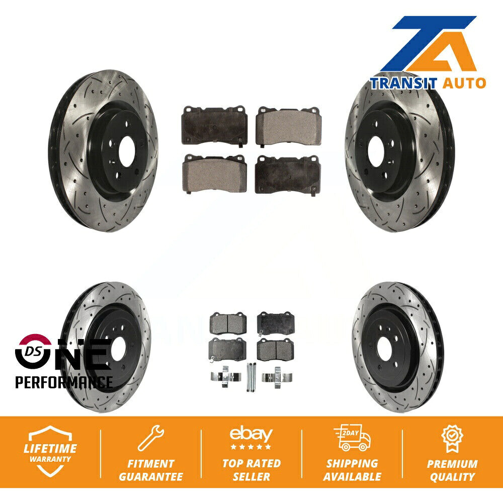 brake disc rotor シボレーカマロSS用のフロントリアドリルスロットブレーキローターセミメタルパッドキット Front Rear Drill Slot Brake Rotors Semi-Metallic Pad Kit For Chevrolet Camaro SS【並行輸入品】｜Us Custom Parts Shop USDM