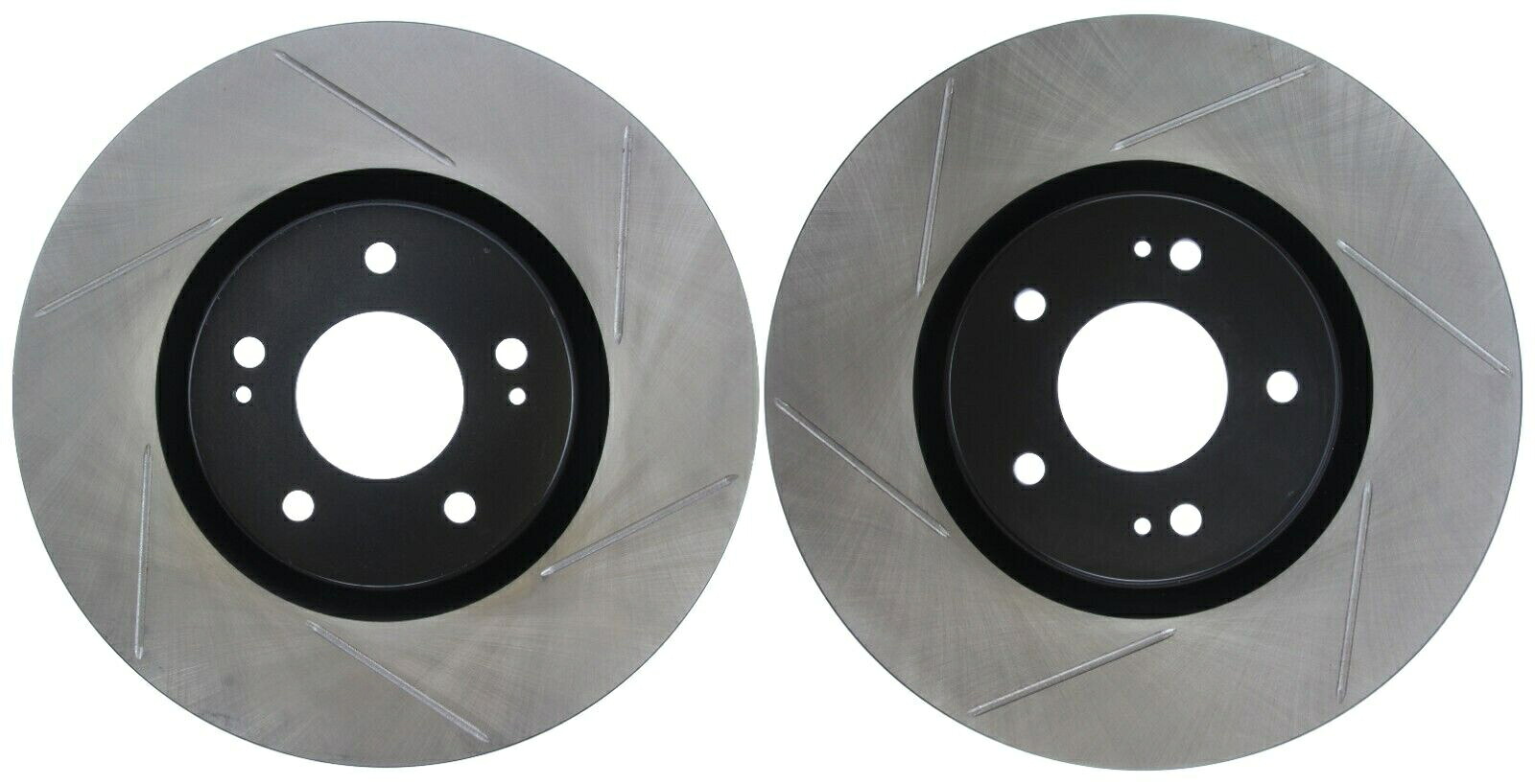 brake disc rotor STOPTECH MITSUBISHI EVO 8 9 VIII IXフロントスロット付きブレーキローターディスクセットペア STOPTECH MITSUBISHI EVO 8 9 VIII IX FRONT SLOTTED BRAKE ROTORS DISCS SET PAIR【並行輸入品】