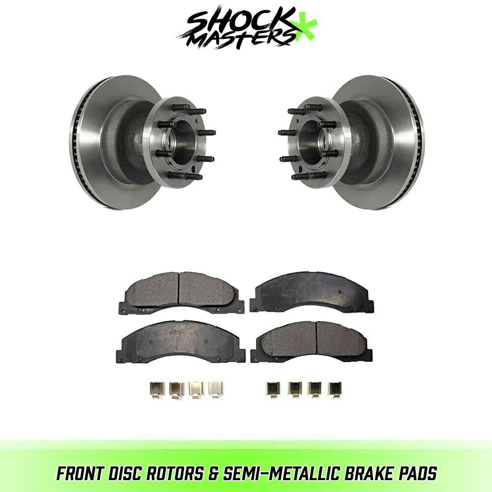 brake disc rotor rr Front Disc Rotors & Semi-Metallic Brake Pads for 2008-2018 Ford E-350 Super Duty【並行輸入品】