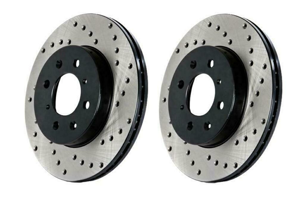 brake disc rotor シボレーC5500コディアックC-TEK 2X StopTech Front Drilled Brake Rotors for 00-06 Audi TT Base【並行輸入品】