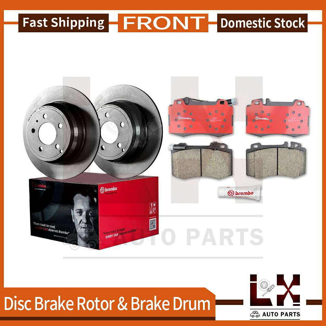 brake disc rotor htc4283-bjタロンクロスドリルと付き付き Brembo Front Brake Rotors & Ceramic Brake Pads For 2004-2006 Mercedes-Benz SL500【並行輸入品】|Us Custom Parts Shop USDM