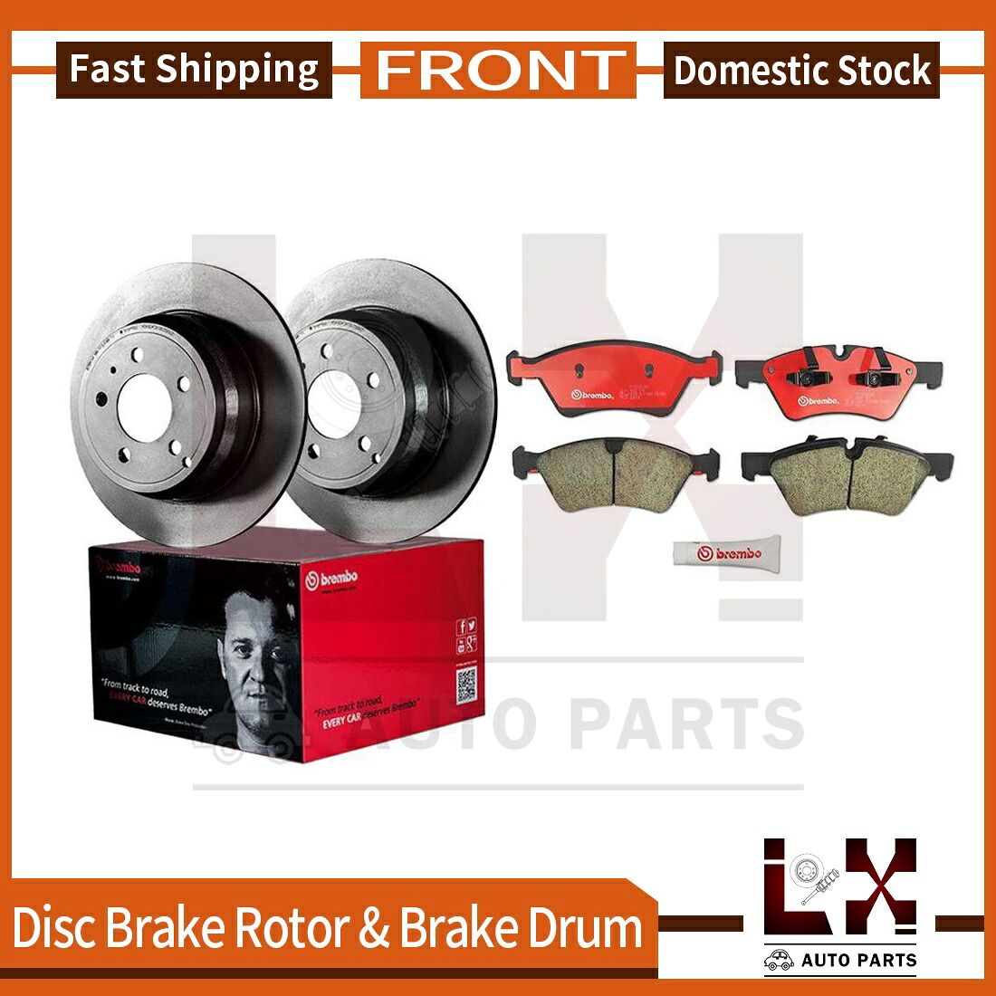 brake disc rotor ディスクブレーキローターセットセットドリルドリル、スロットおよび亜鉛メッキ Front Brembo Brake Rotors & Ceramic Brake Pads Set Set For Mercedes-Benz E350【並行輸入品】