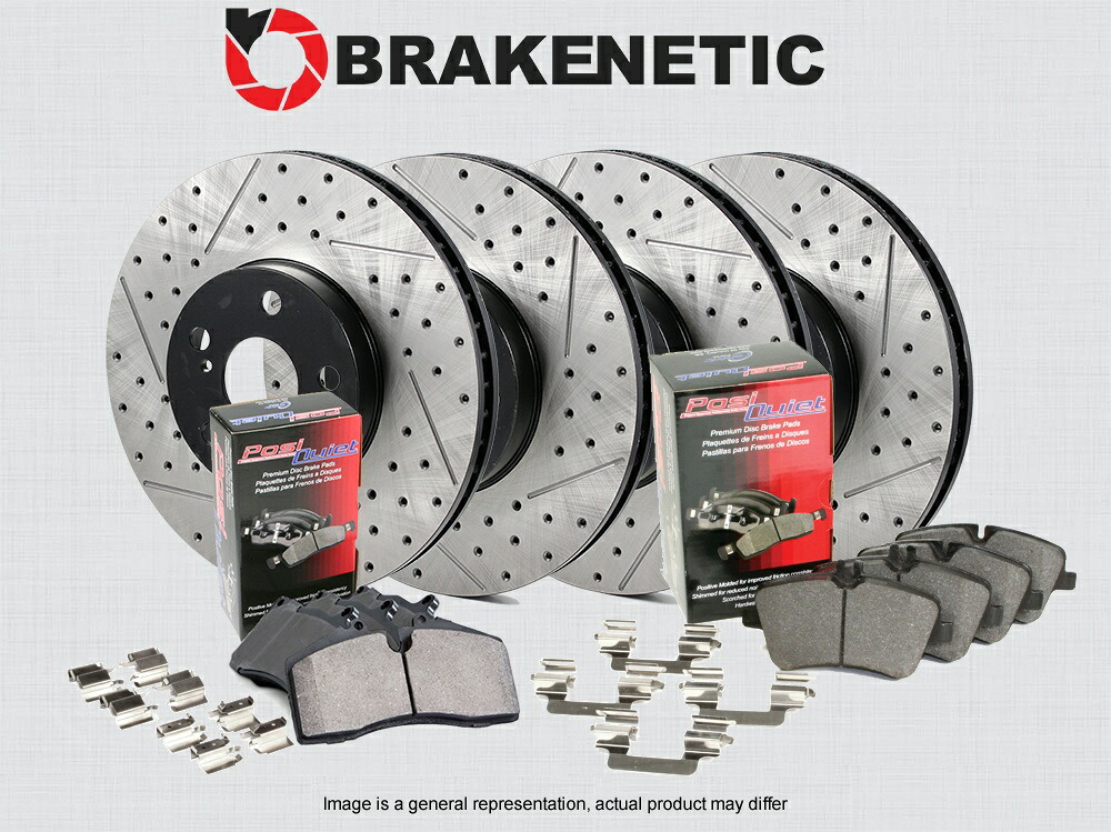 brake disc rotor htc4416 [F&R] PREMIUM Drill Slot Brake Rotors + POSI QUIET Ceramic Pads BPK56198【並行輸入品】｜Us Custom Parts Shop USDM