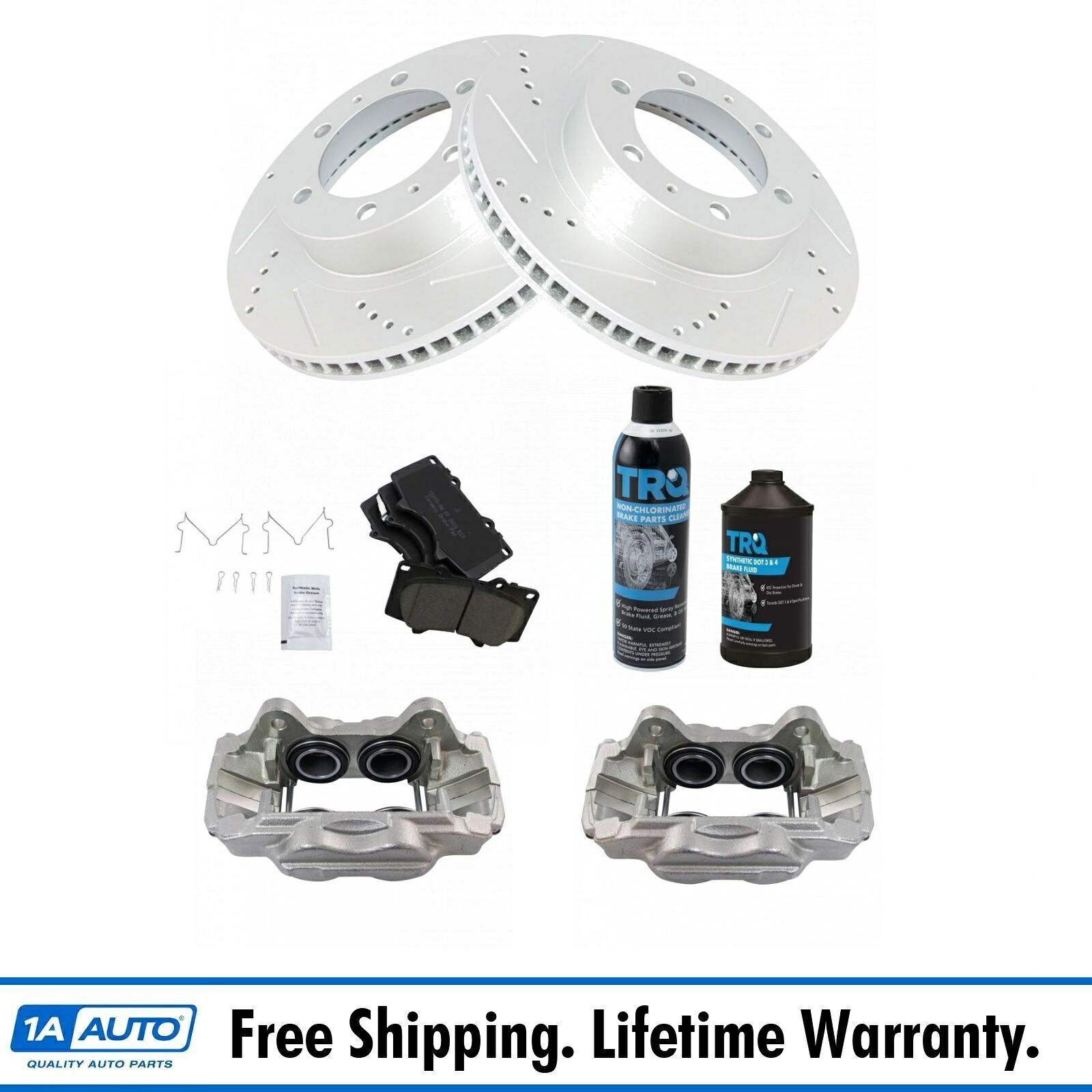 brake disc rotor 128.44138L Front Posi Ceramic Brake Pad Performance Rotor & Caliper Kit w/Fluids for Toyota【並行輸入品】｜Us Custom Parts Shop USDM
