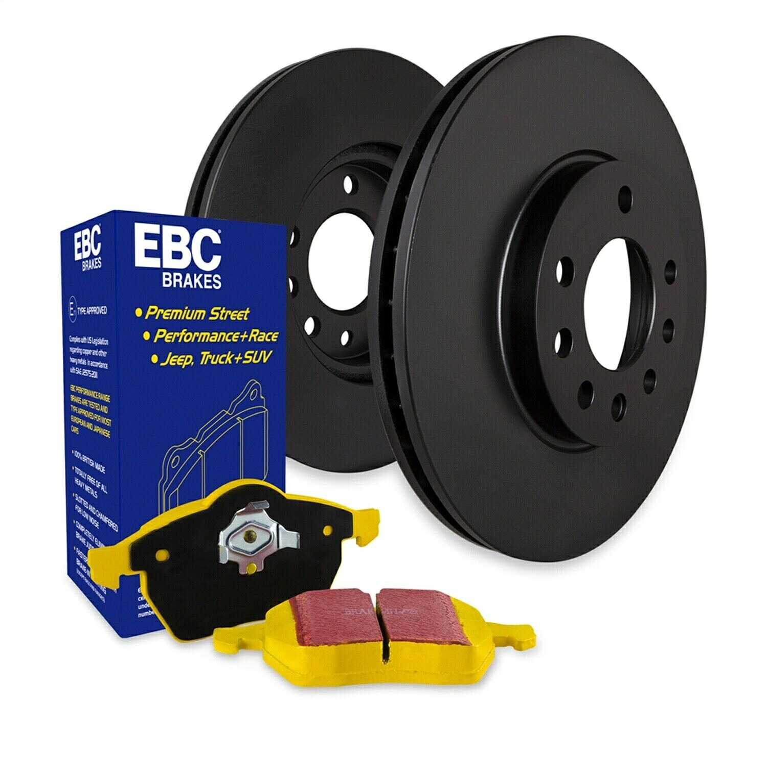 brake disc rotor frtドリルドブレーキローターstoptech 128.35091l EBC Brakes S13KF1838 S13 Kits Yellowstuff and RK Rotors Fits Cayenne Q7 Touareg【並行輸入品】