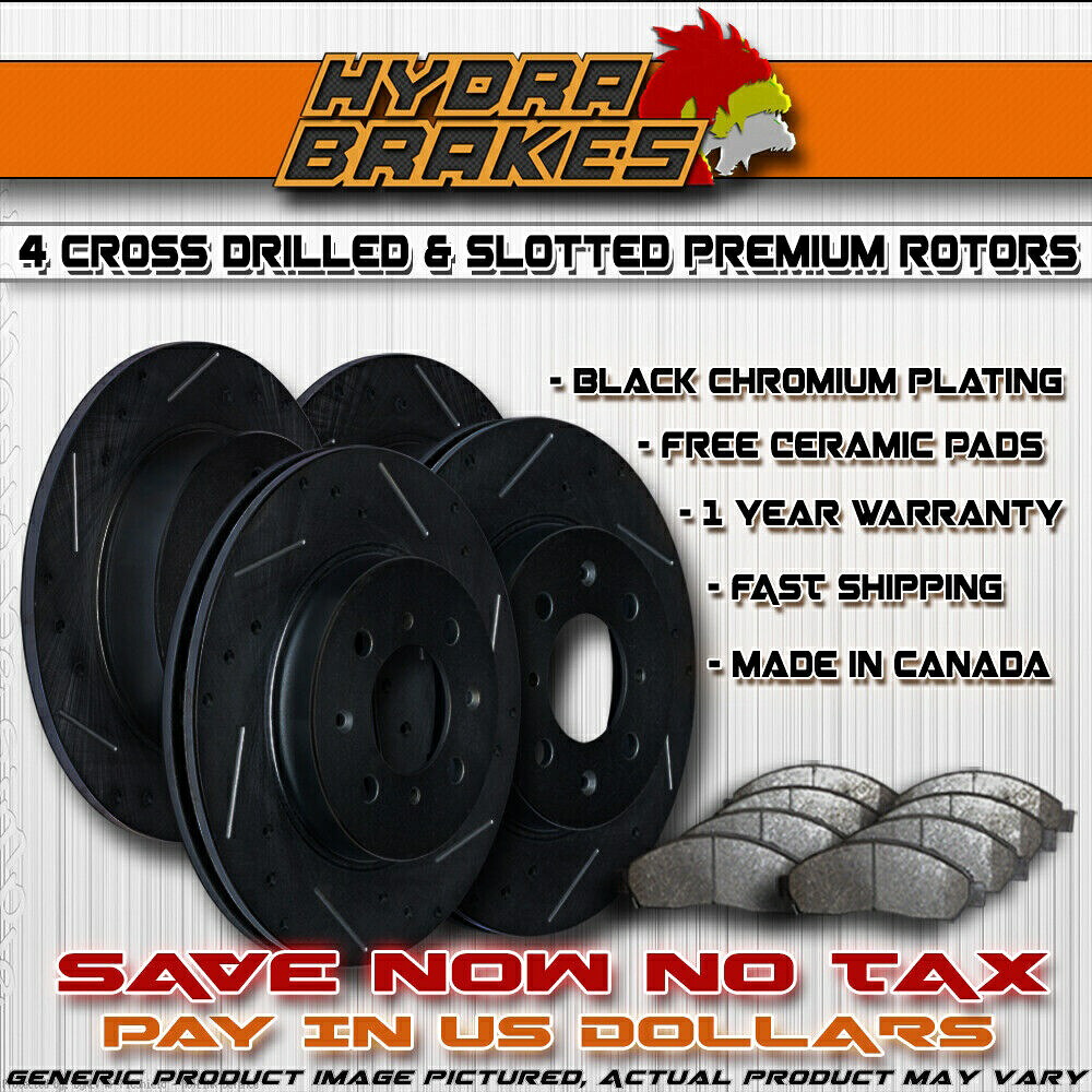 brake disc rotor PowerStop AR8310XPR PowerStop進化パフォーマンスドリルドリル FITS 2004 2005 2006 CADILLAC SRX Drill Slot Brake Rotors CERAMIC BLK【並行輸入品】