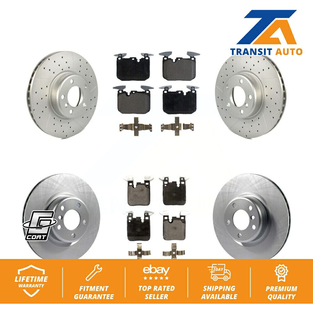 brake disc rotor BMW 228i Xdrive用のフロントリアコーティングディスクブレーキローターとセラミックパッドキット Front Rear Coated Disc Brake Rotors And Ceramic Pads Kit For BMW 228i xDrive【並行輸入品】|Us Custom Parts Shop USDM