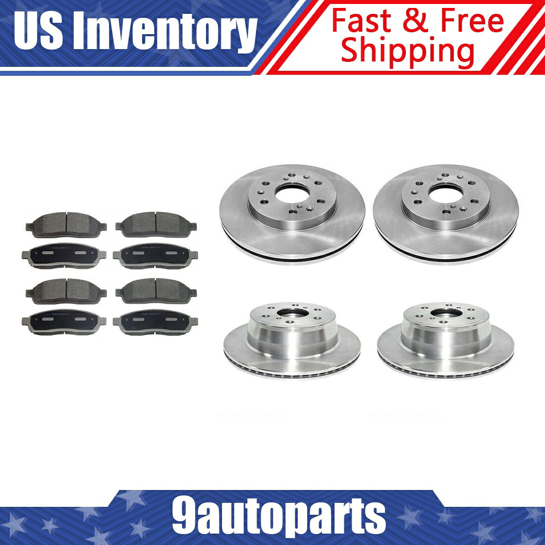 brake disc rotor [フルキット]黒いドリルドリルととbbcc.51023.02 For 2007-2009 Chevrolet Silverado 1500 Front + Rear Brake Rotors & Ceramic Pads【並行輸入品】｜Us Custom Parts Shop USDM
