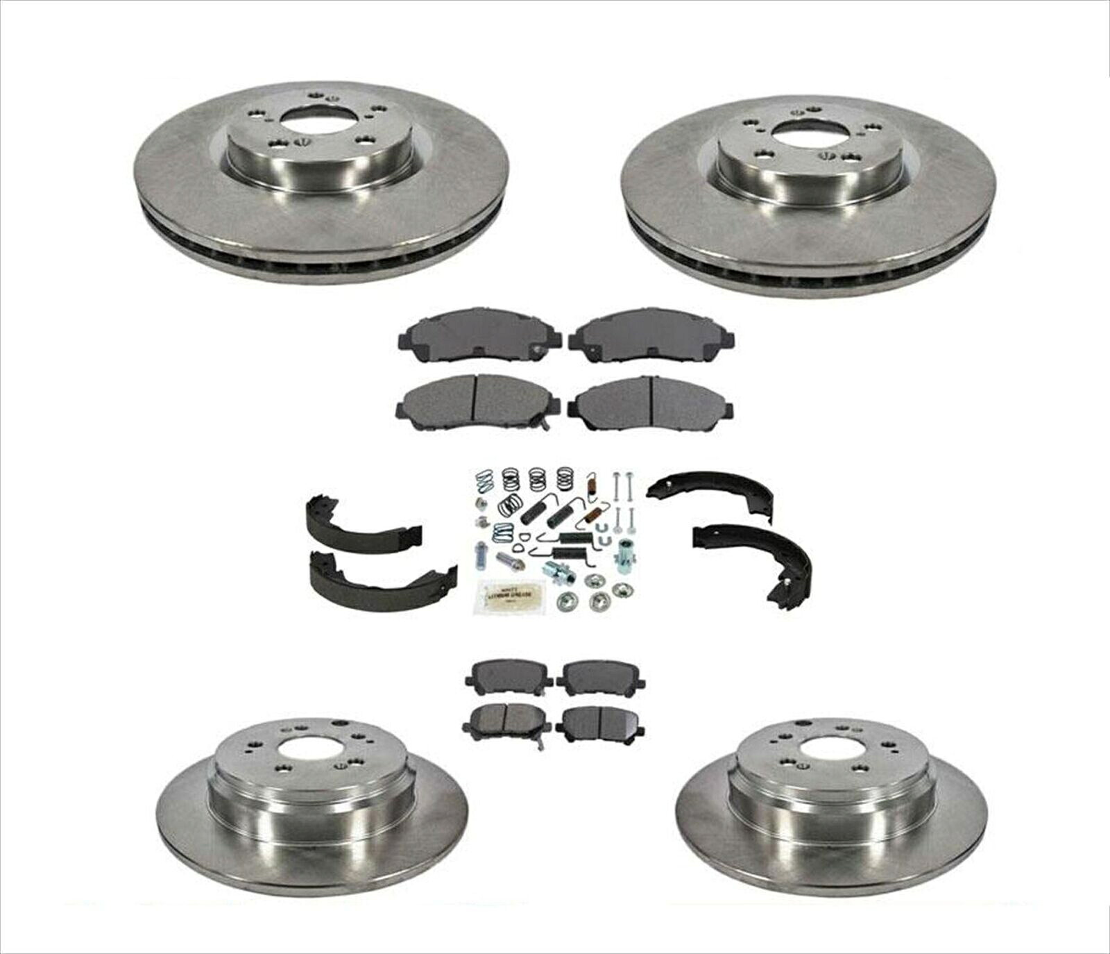 brake disc rotor S6KR1088 EBC BRAKES S6KR1088 S6 KITS BLUESTUFFとGDローターフィット05 12マスタング Front & Rear Brake Rotors & Ceramic Brake Pads for 2012-2015 Honda Pilot【並行輸入品】
