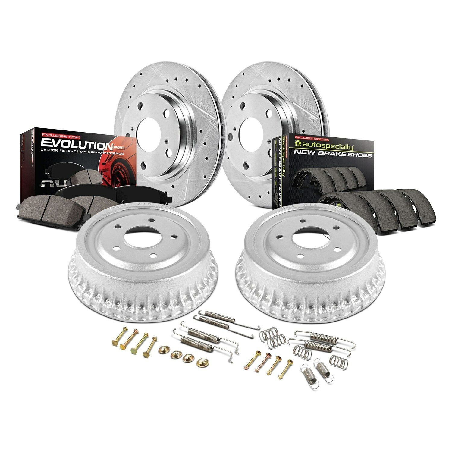brake disc rotor Cadillac XT5 6PC KIT 2017-2019 For Ford Focus 00-04 Brake Kit Power Stop 1-Click Z23 Evolution Drilled &【並行輸入品】｜Us Custom Parts Shop USDM