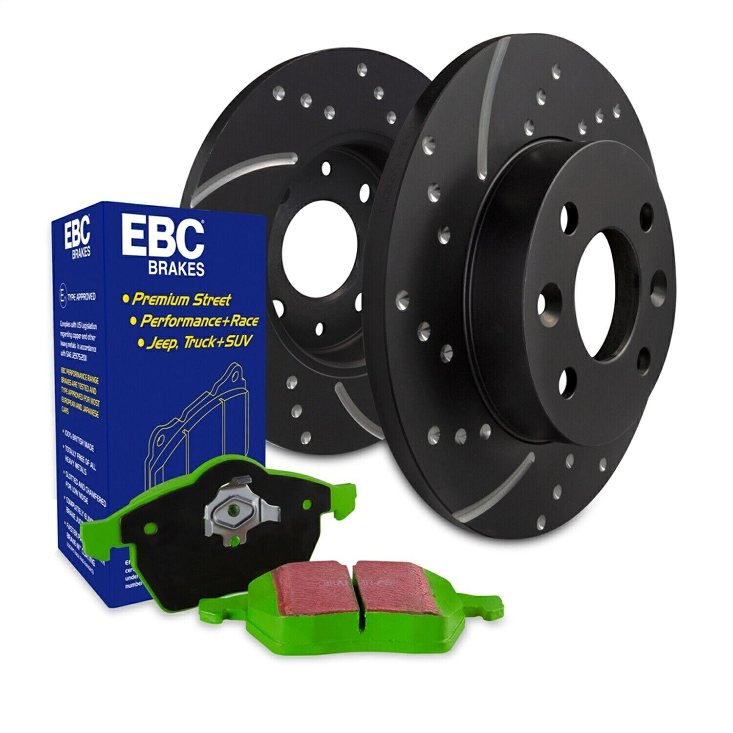 brake disc rotor フォード遠征lincoln EBC Brakes S10KF1282 S10 Kits Greenstuff 2000 and GD Rotors【並行輸入品】|Us Custom Parts Shop USDM