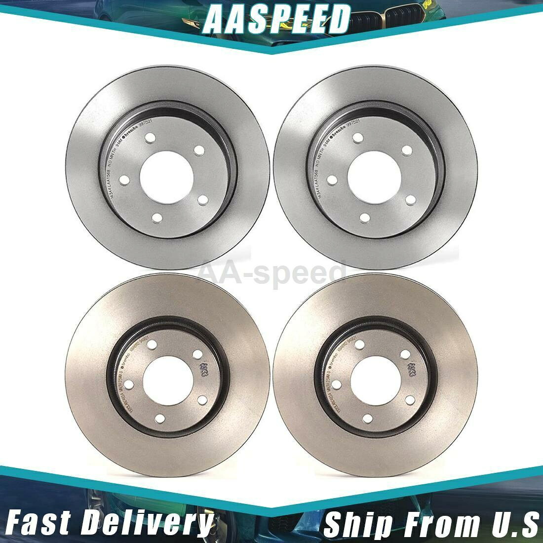 brake disc rotor 2016-2019 For 2004-2010 Mazda 4X Front Rear Disc Brake Rotor Brembo【並行輸入品】