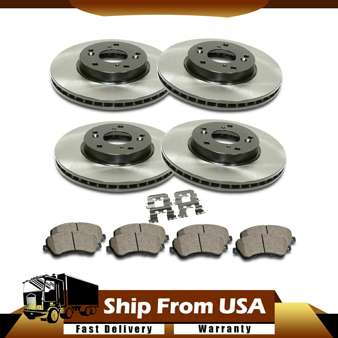brake disc rotor 2013-2017 Front Rear 6X Centric Brake Pad Rotor Set fits 2007-2012 for Altima_WT【並行輸入品】｜Us Custom Parts Shop USDM