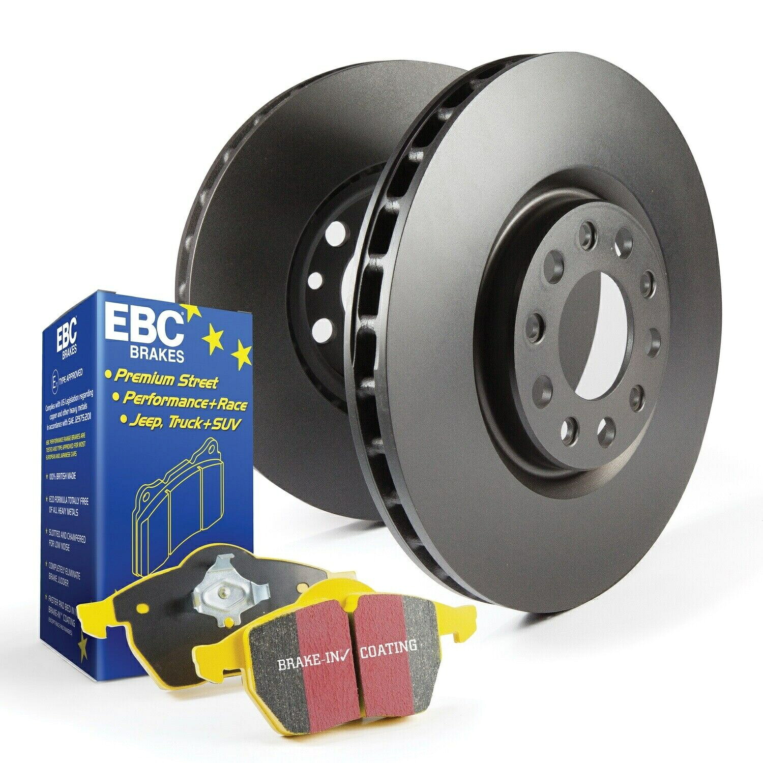 brake disc rotor 2010年から2011年年 + +リアクロスリアクロスとパッドメルセデスE550セダン EBC Brakes S13KF1919 S13 Kits Yellowstuff and RK Rotors Fits 06-08 Corvette【並行輸入品】｜Us Custom Parts Shop USDM