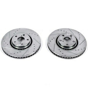brake disc rotor Ford F150 Power Stop for 07-11 Lexus GS350 Front Evolution Drilled & Slotted Rotors - Pair【並行輸入品】
