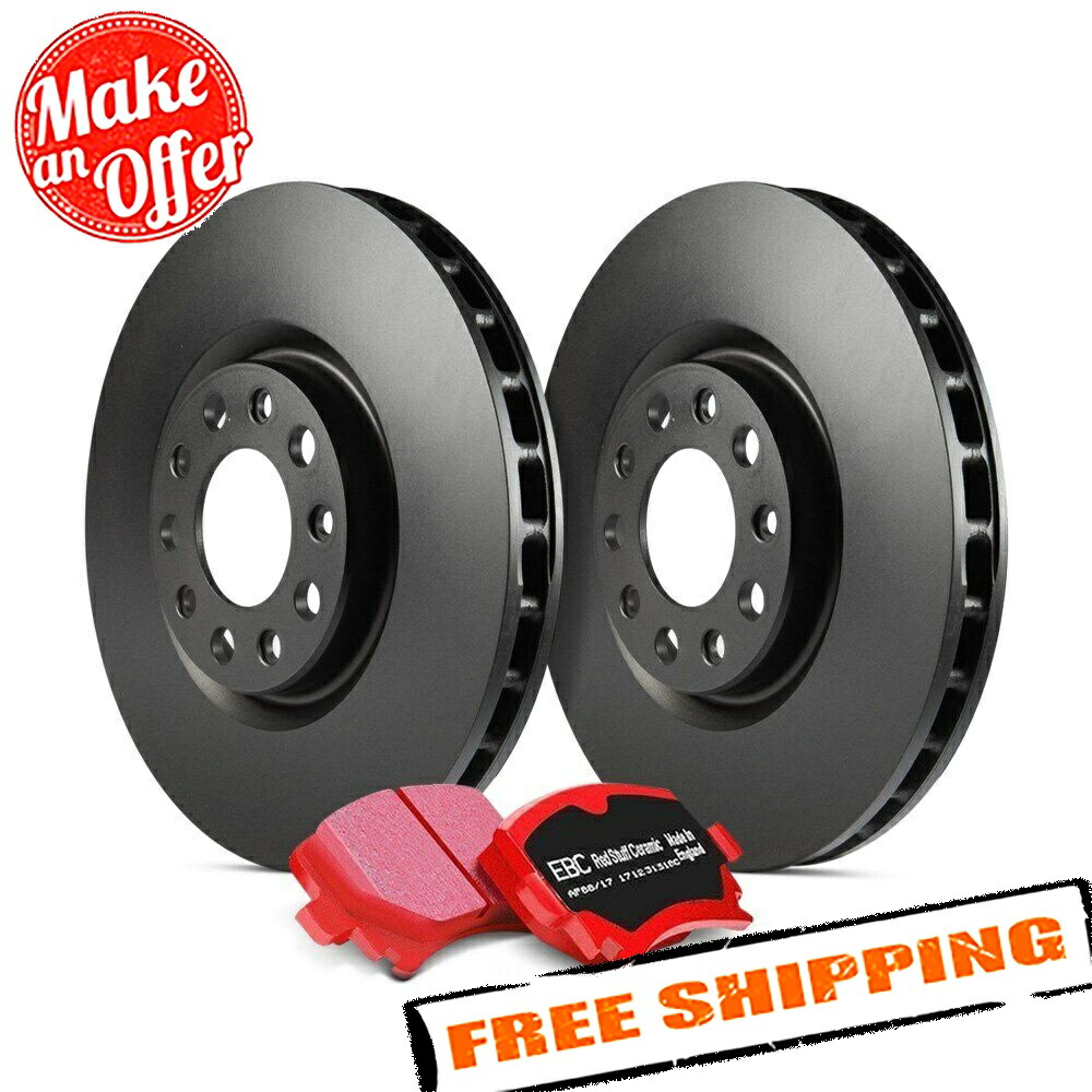 brake disc rotor [フロント +リア] Brakenetic Premium Cross Drilled Brake Discortors BPRS83723 EBC S12KF1769 Stage 12 Light Signature Plain Front Brake Kit for 14-17 Chevy SS【並行輸入品】