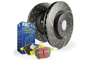 brake disc rotor (+リア))パワーパフォーマンスドリルスロットメッキブレーキ46007ps EBC Brakes S5KF1753 S5 Kits Yellowstuff and GD Rotors【並行輸入品】