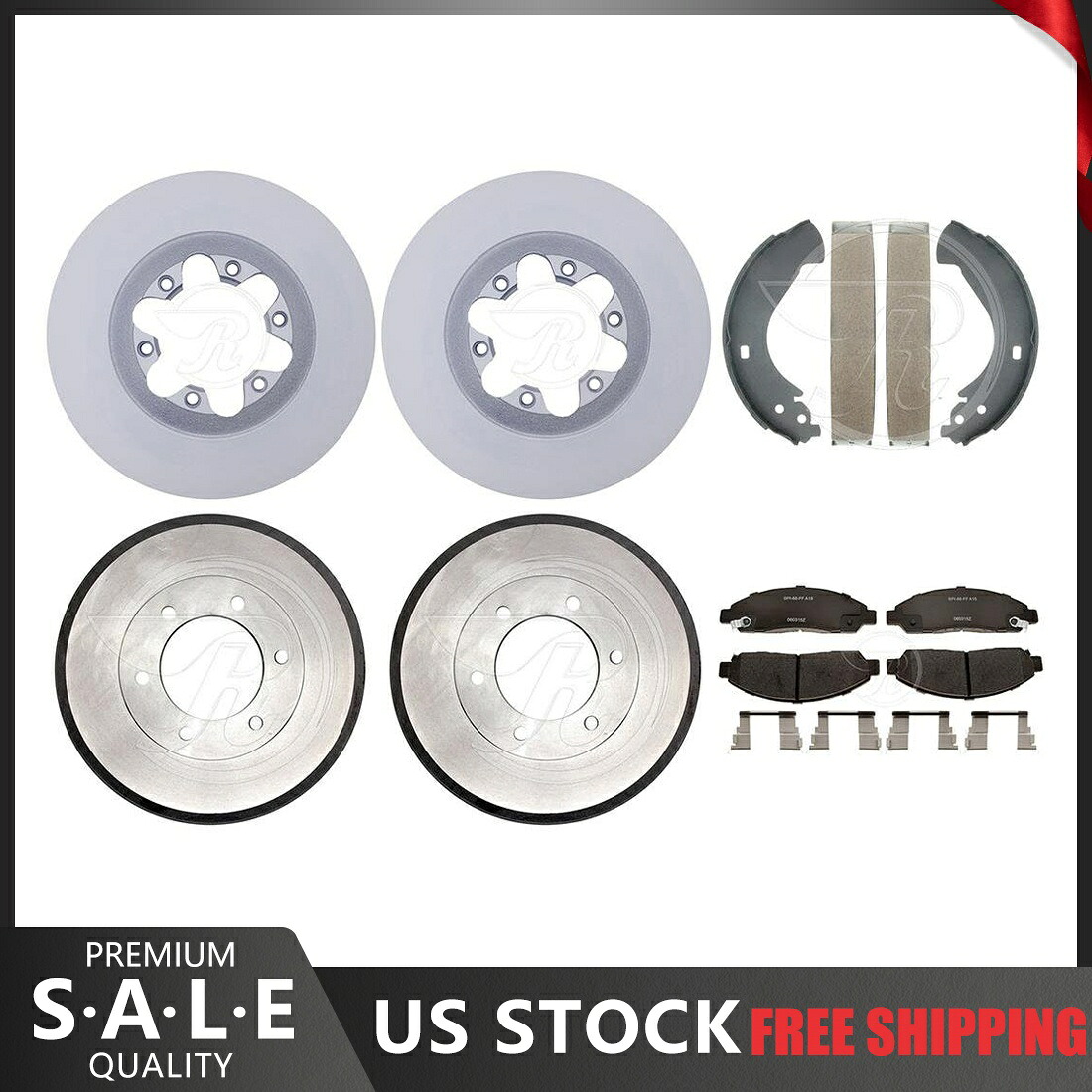 brake disc rotor トヨタツンドラのフロントフロントリア亜/スロット +ブレーキローター +パッド2007-2021 For 2004-2008 Chevrolet Colorado Coated Brake Rotors Ceramic Pads & Drums Shoes【並行輸入品】｜Us Custom Parts Shop USDM