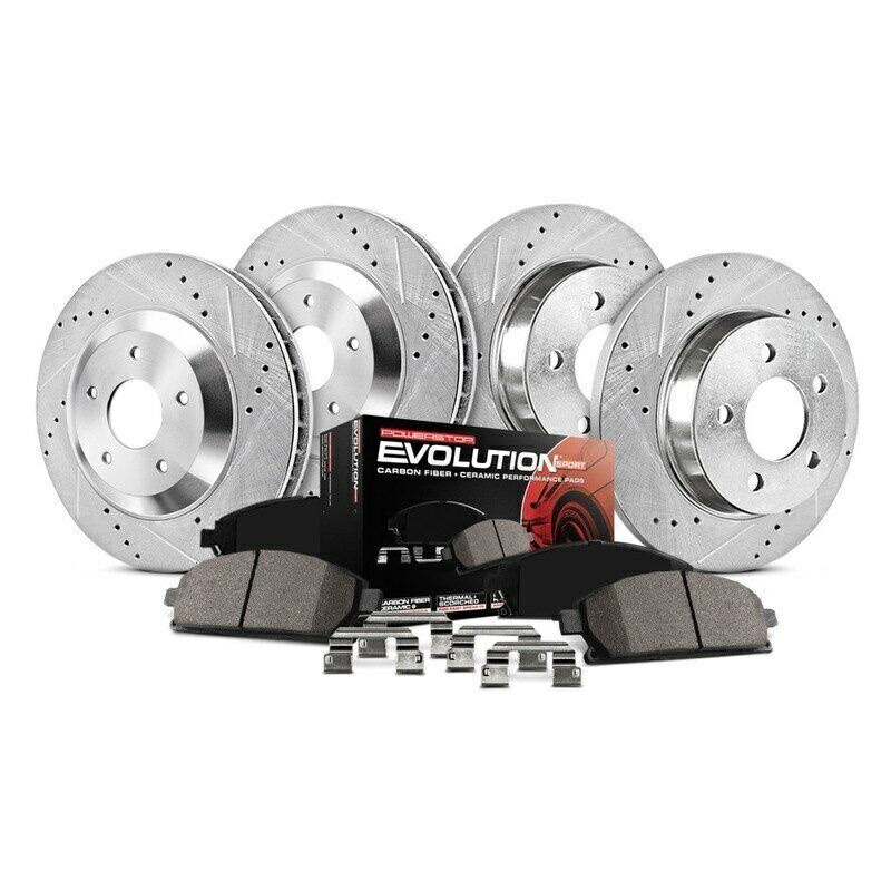 brake disc rotor BMW 535i For Lexus IS250 13 Brake Kit Power Stop 1-Click Z23 Evolution Sport Drilled &【並行輸入品】|Us Custom Parts Shop USDM